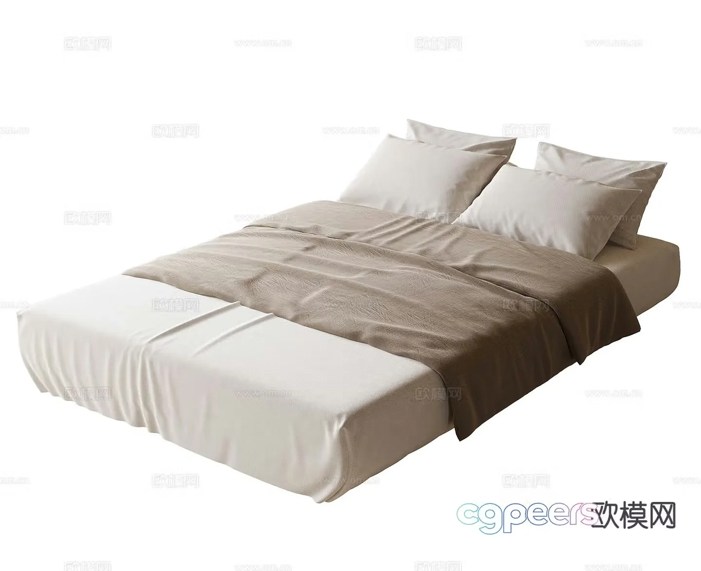 Modern tatami mattress 3d model