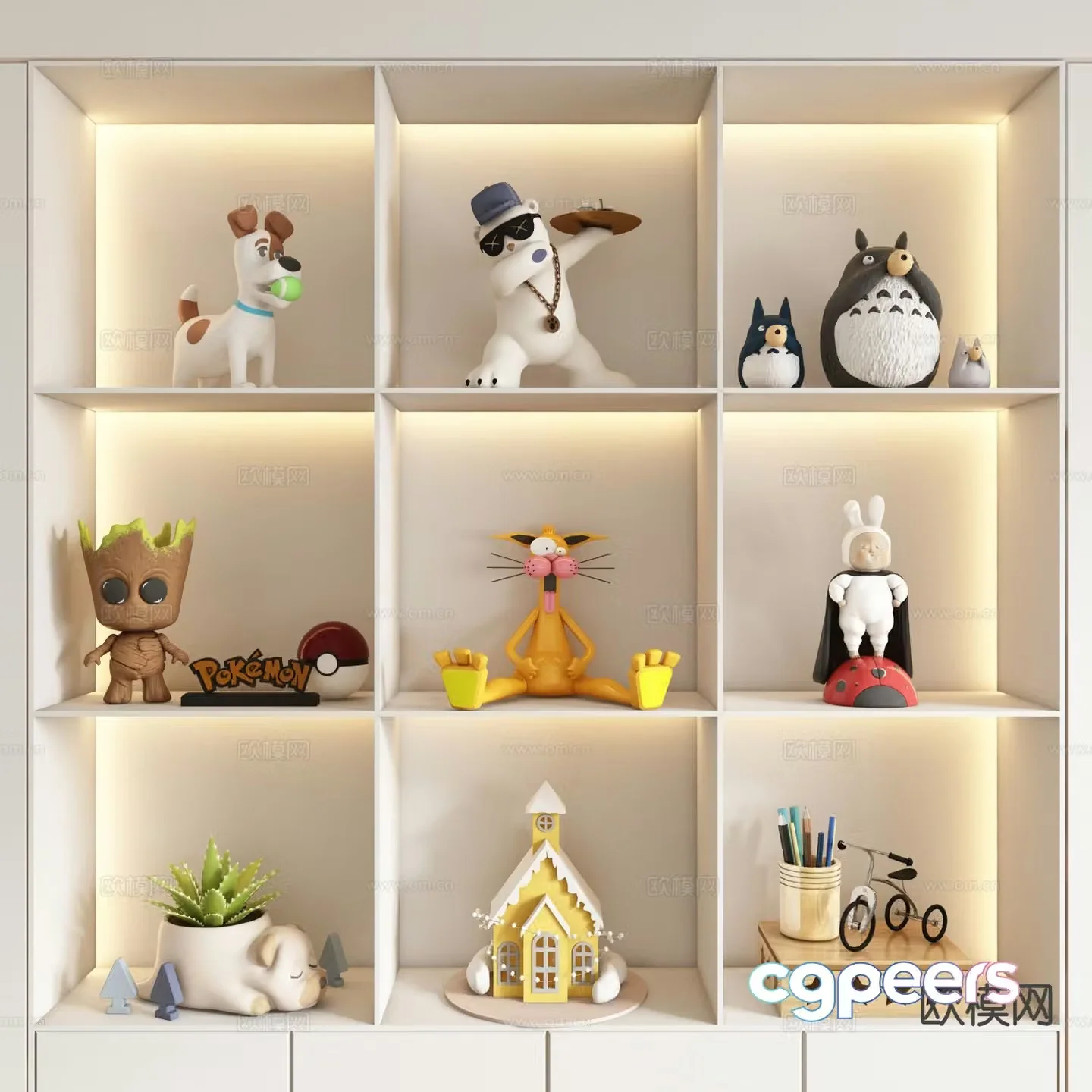 Children’s toys dolls building block doll 3d model