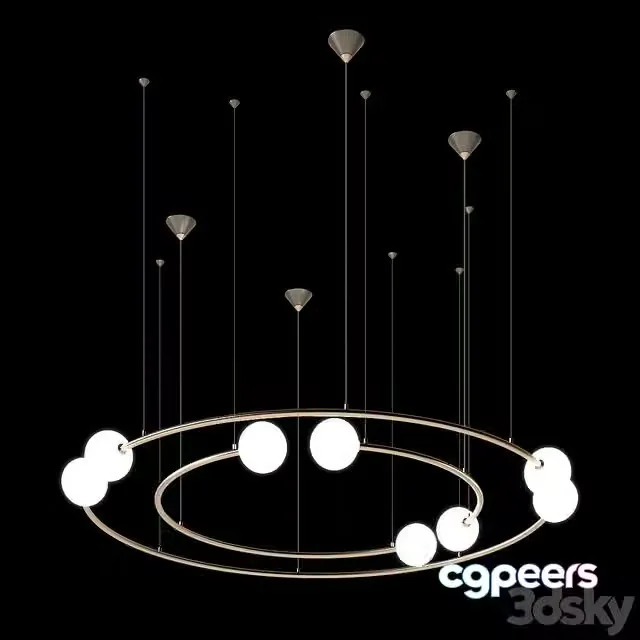 3ds Max Free – Volker Haug Studio ODDMENTS DUAL pendant lamp