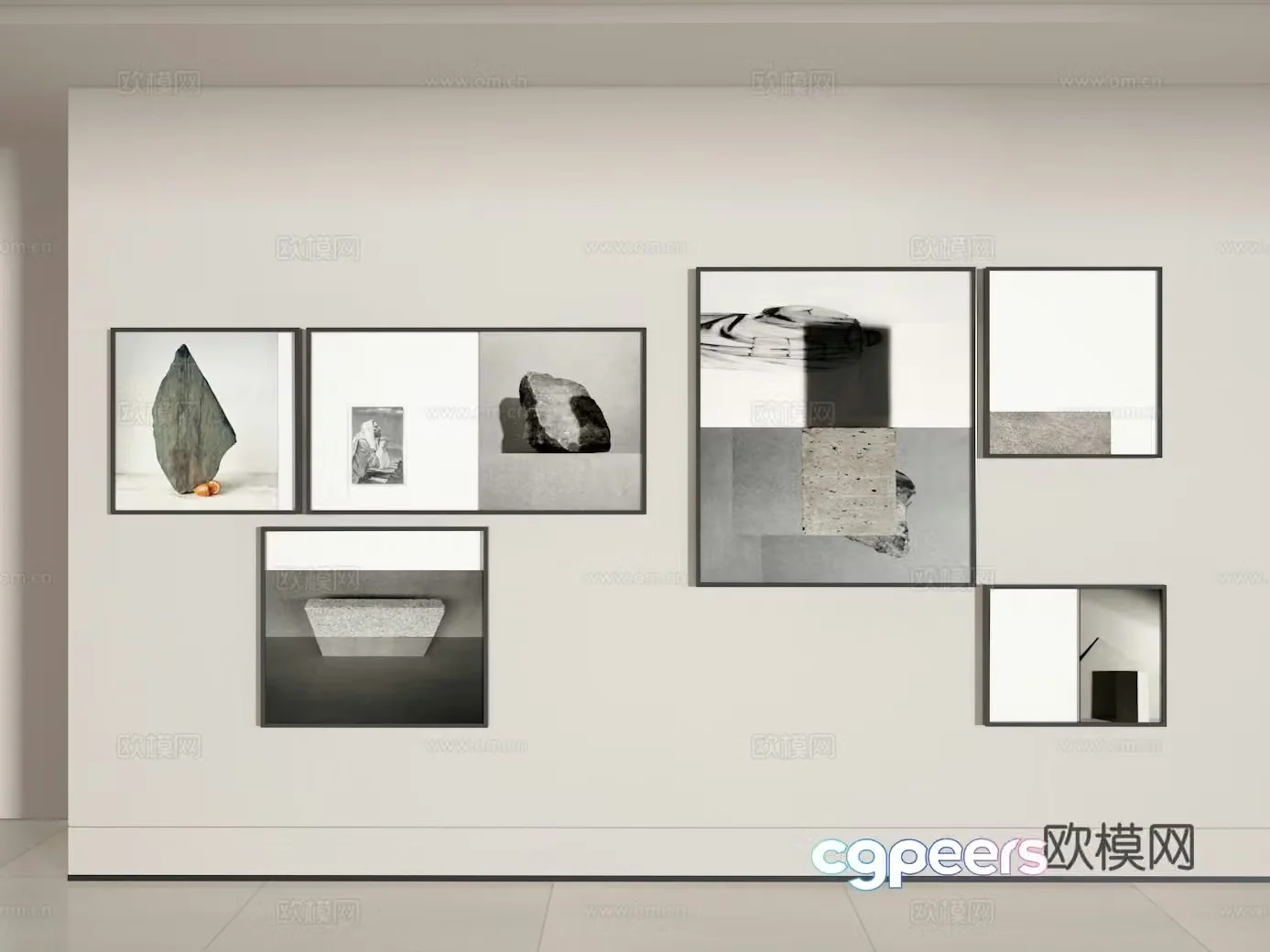 Photo wall 3d model