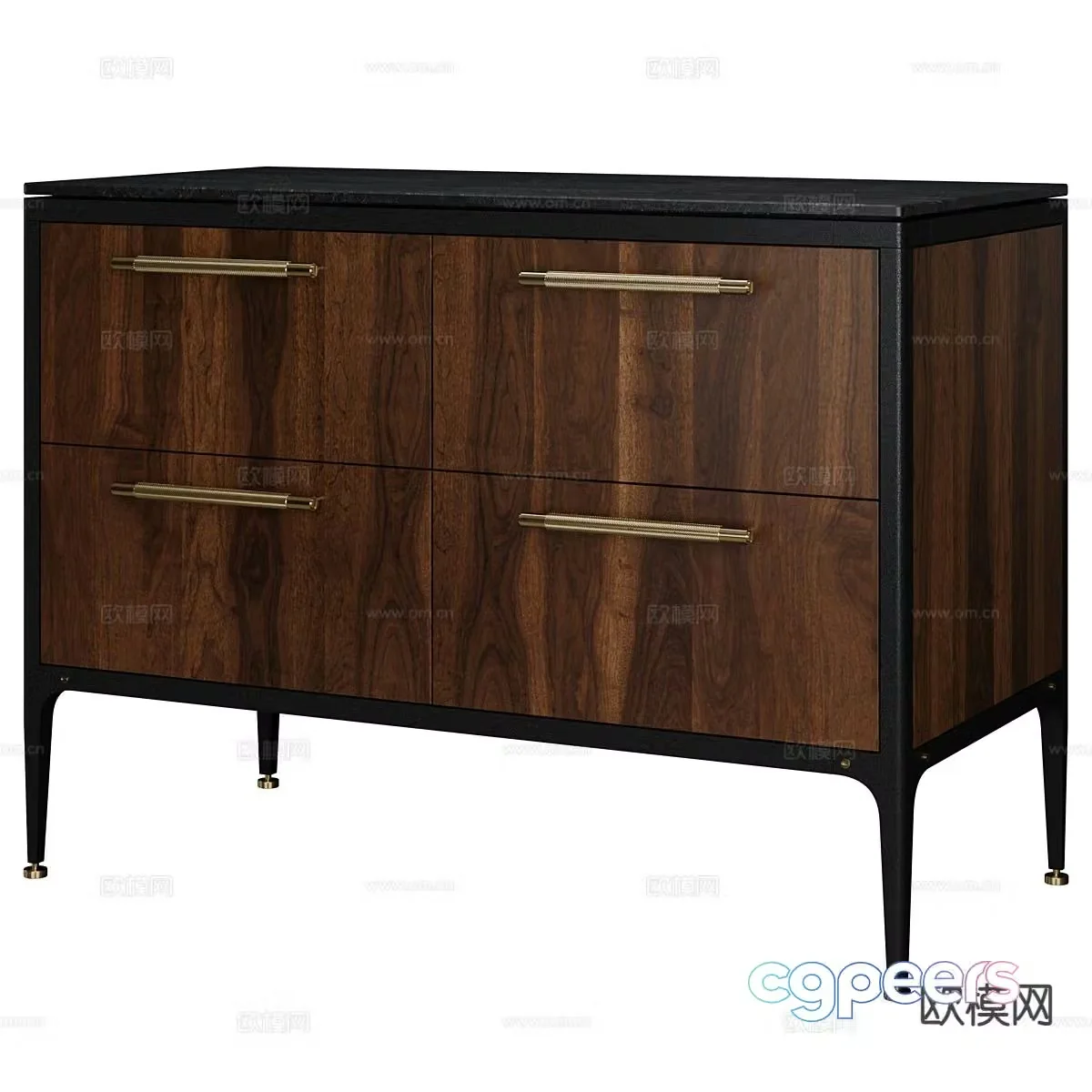 Modern side cabinet entrance cabinet 3d model