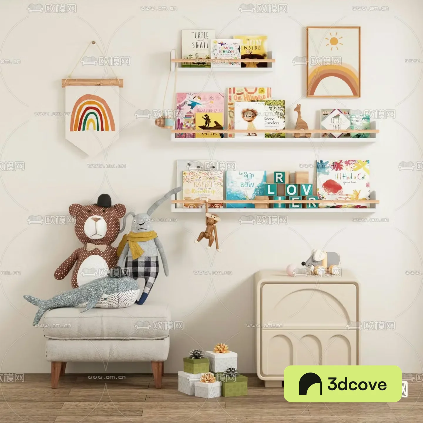 children toys doll bedside table