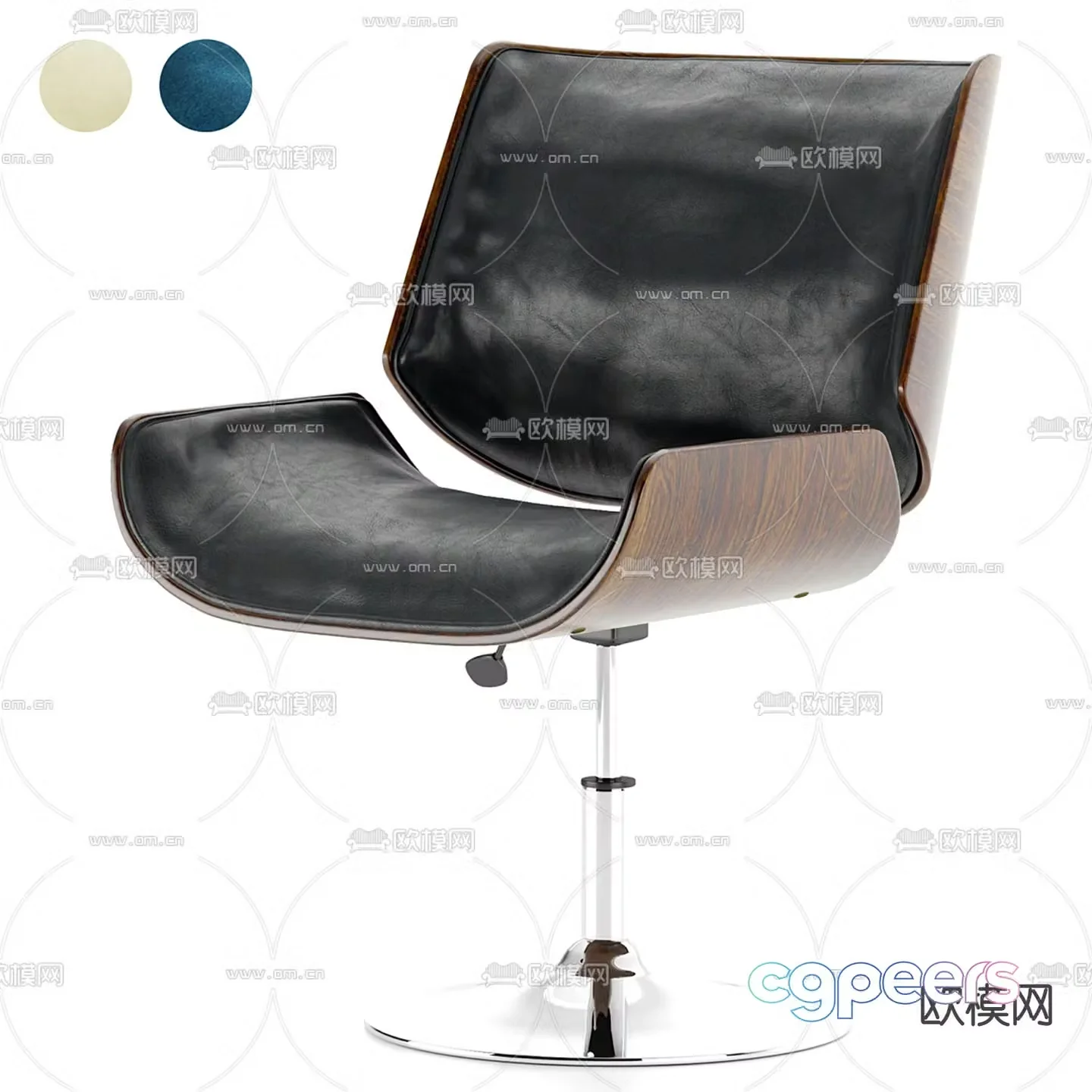 Office chair staff chair 3d model