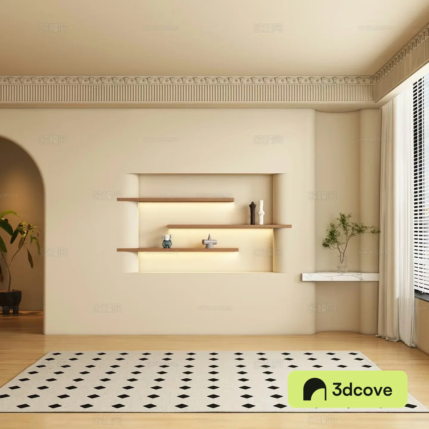 French background wall sofa background