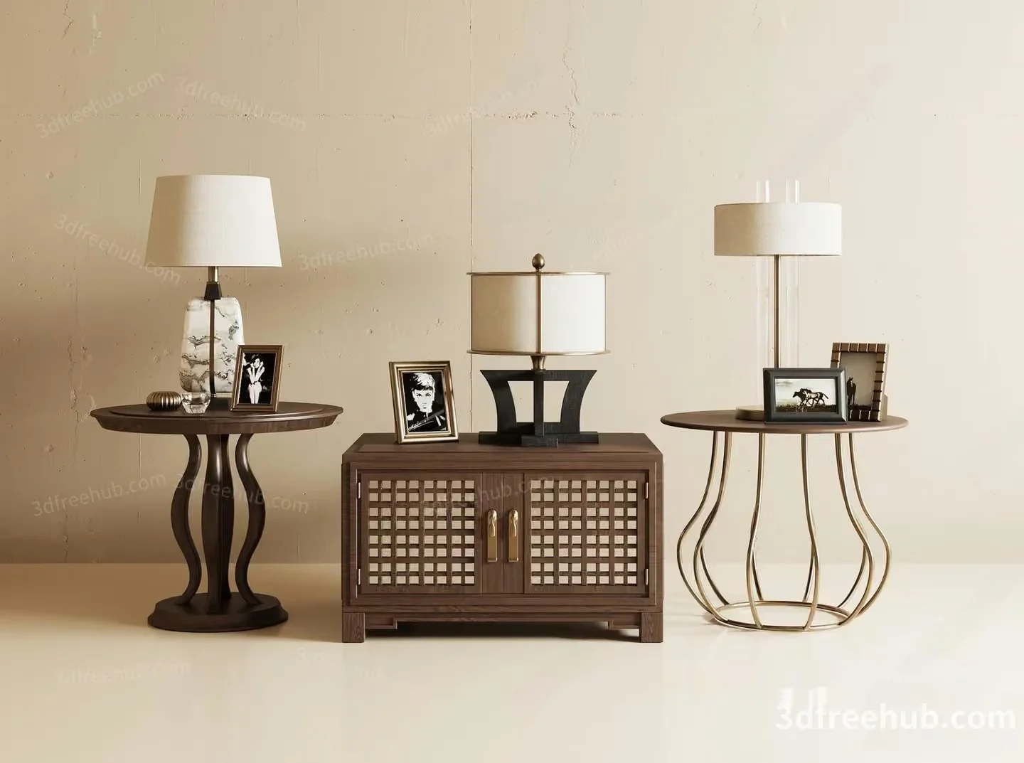 Modern Living Room 3D Model – 14829 – CORONA Render