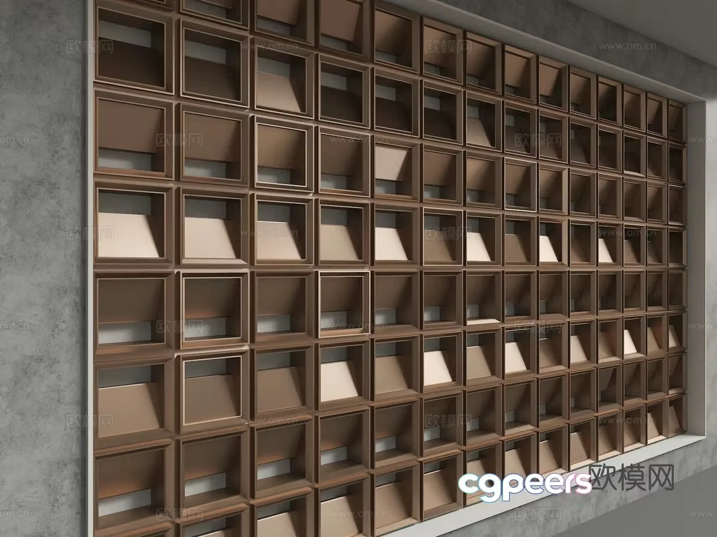 Modern background wall 3d model