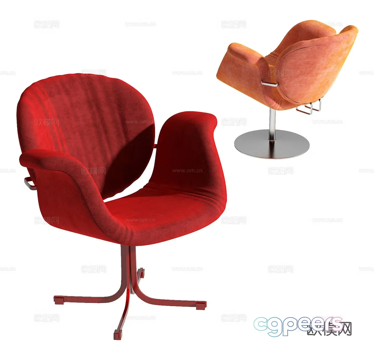 Modern leisure chair 3d model