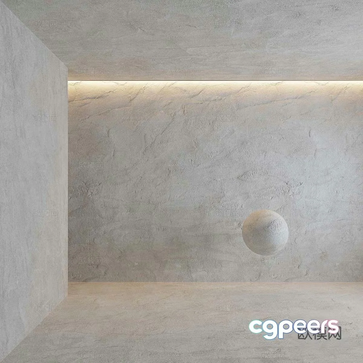 Microcement coating Microcement wall 3D model