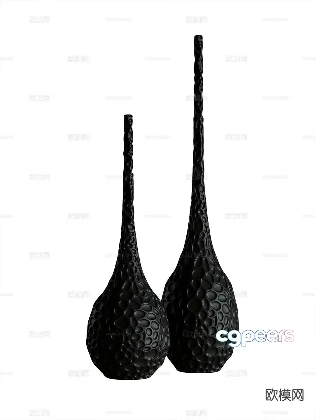 Modern jewelry ornaments 3d model