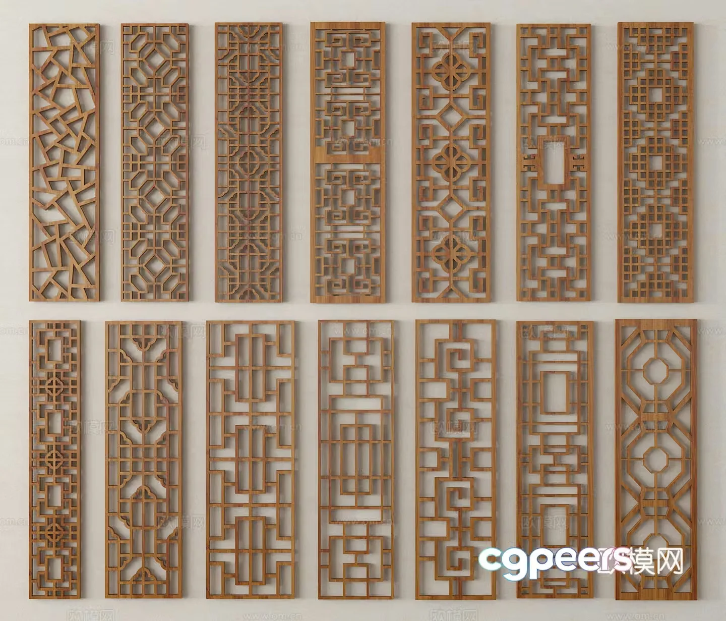 Partition Grid Screen 3D Model