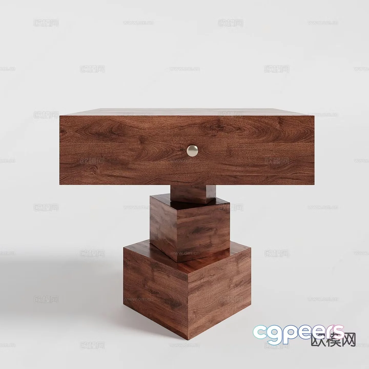 Noiremphasizes natural italian bedside table 3d model