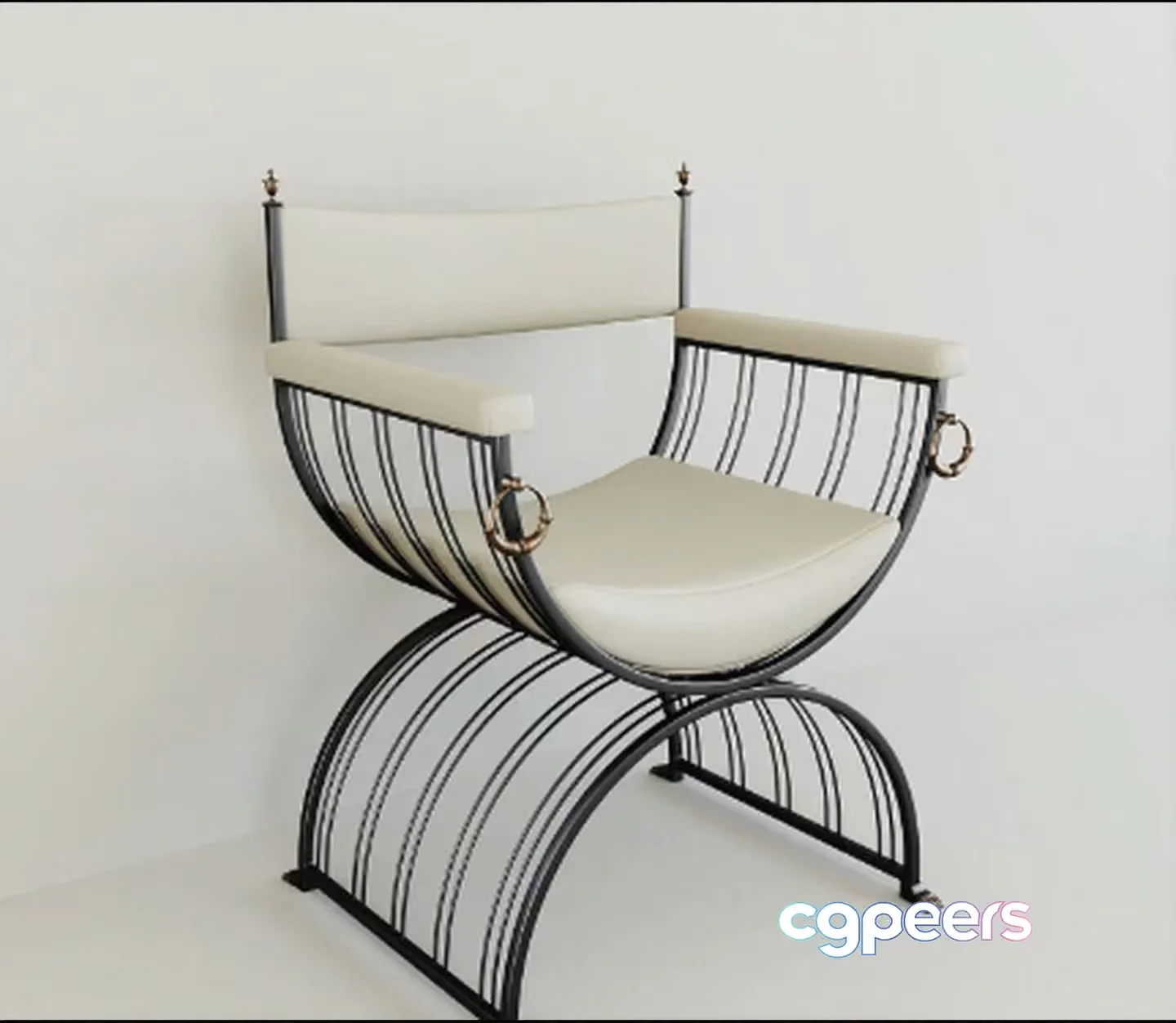 Modern Metal Chair 3D Model – 6218 – VRAY Render