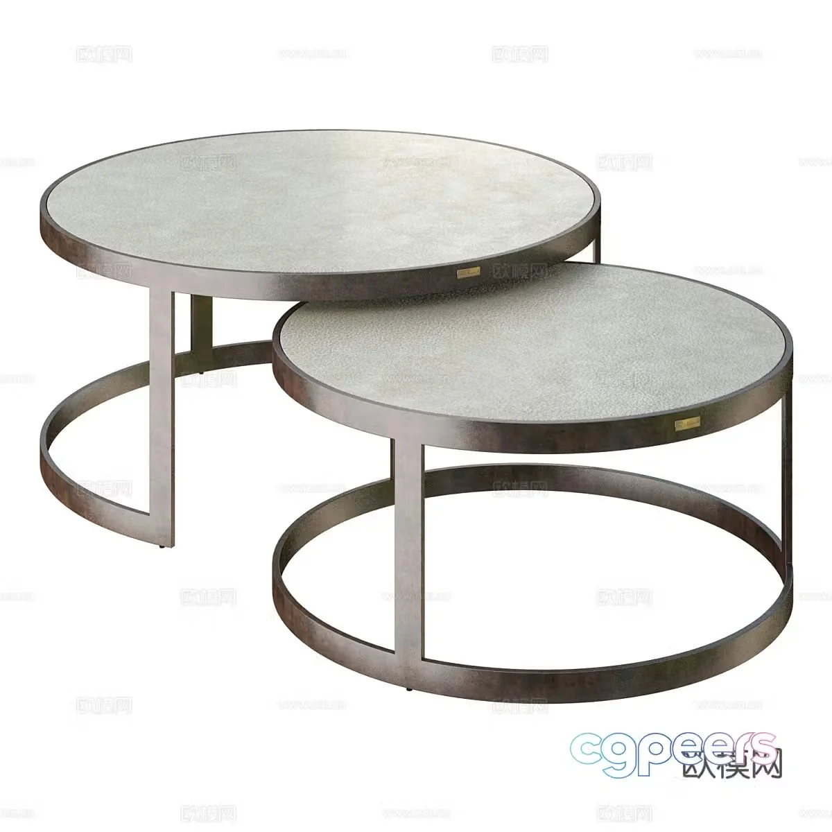 Modern Italian light luxury Richmond coffee table 3D model
