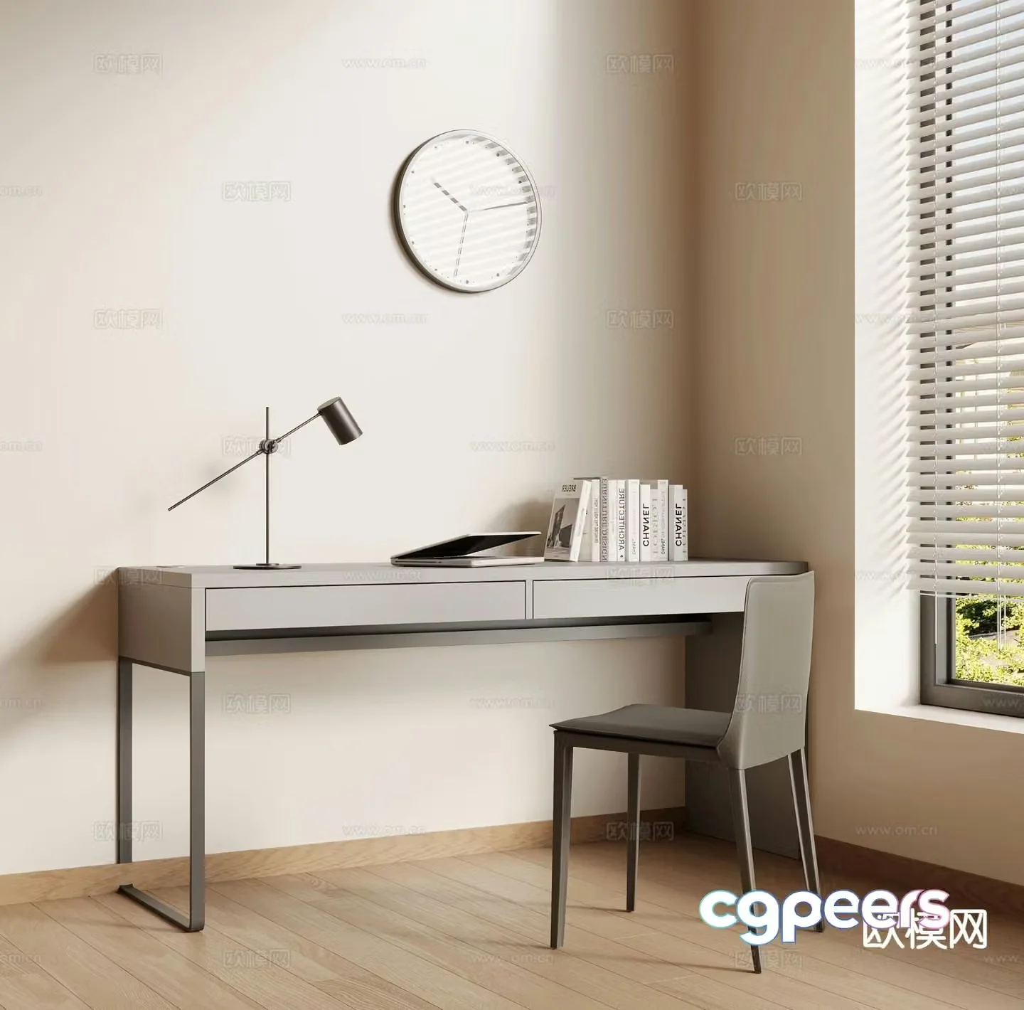 Modern desk chair 3d model