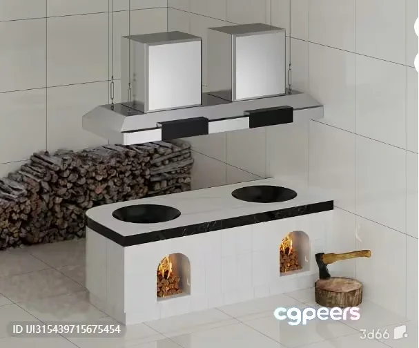 Modern White Kitchen 3D Model – 321 – VRAY Render