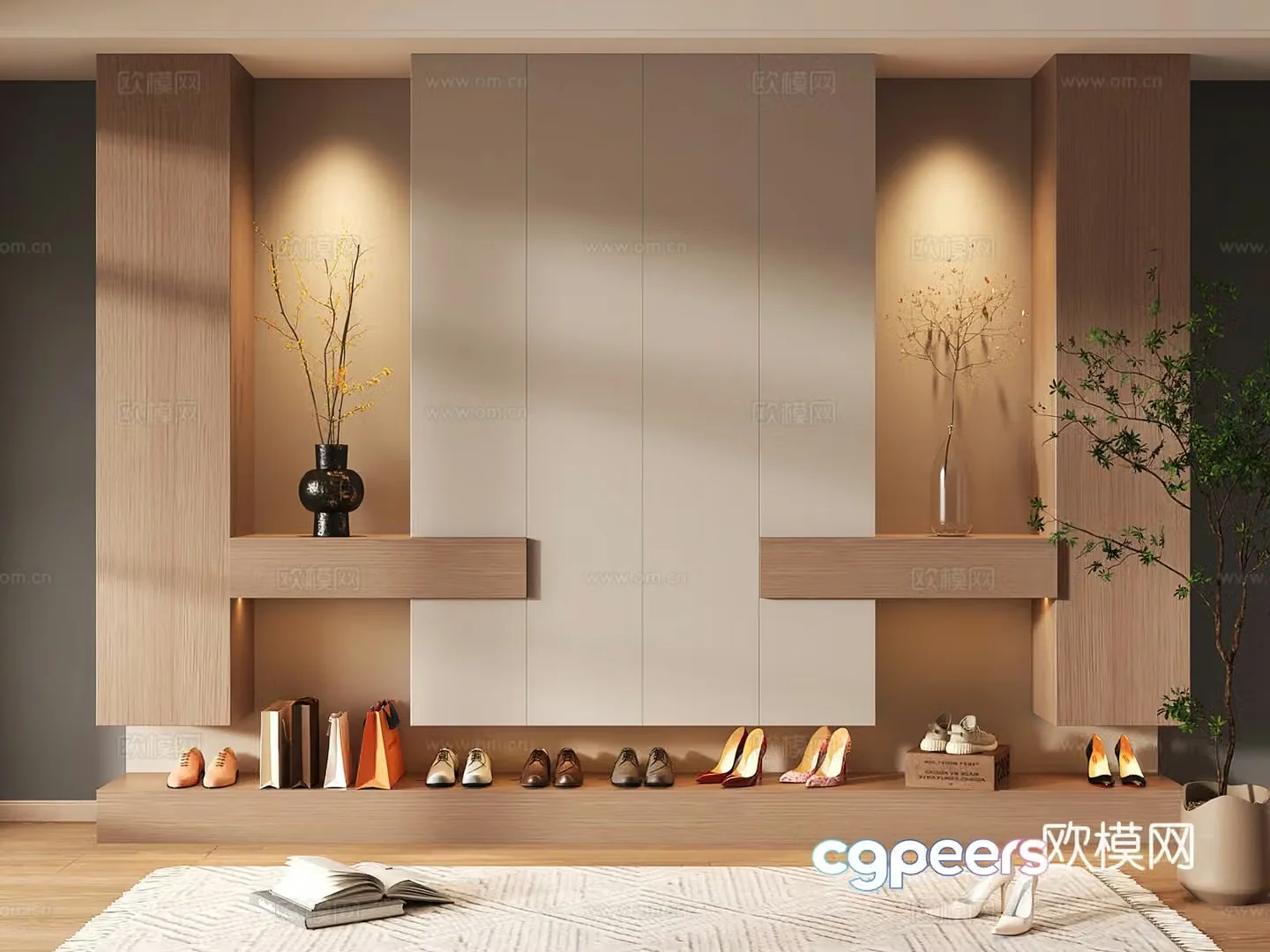 Shoe cabinet design shoe cabinet partition shoe cabinet porch shoe cabinet home shoe cabinet 3D model