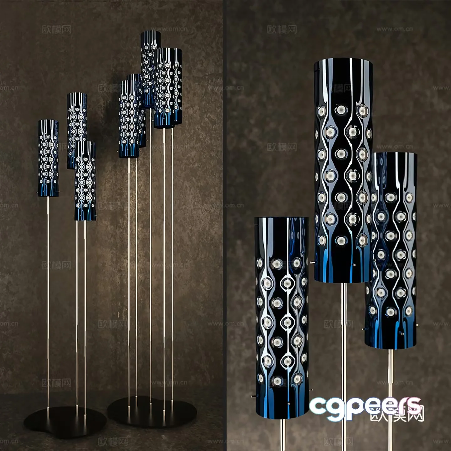 Modern light luxury floor lamp Indoor floor lamp 3D model