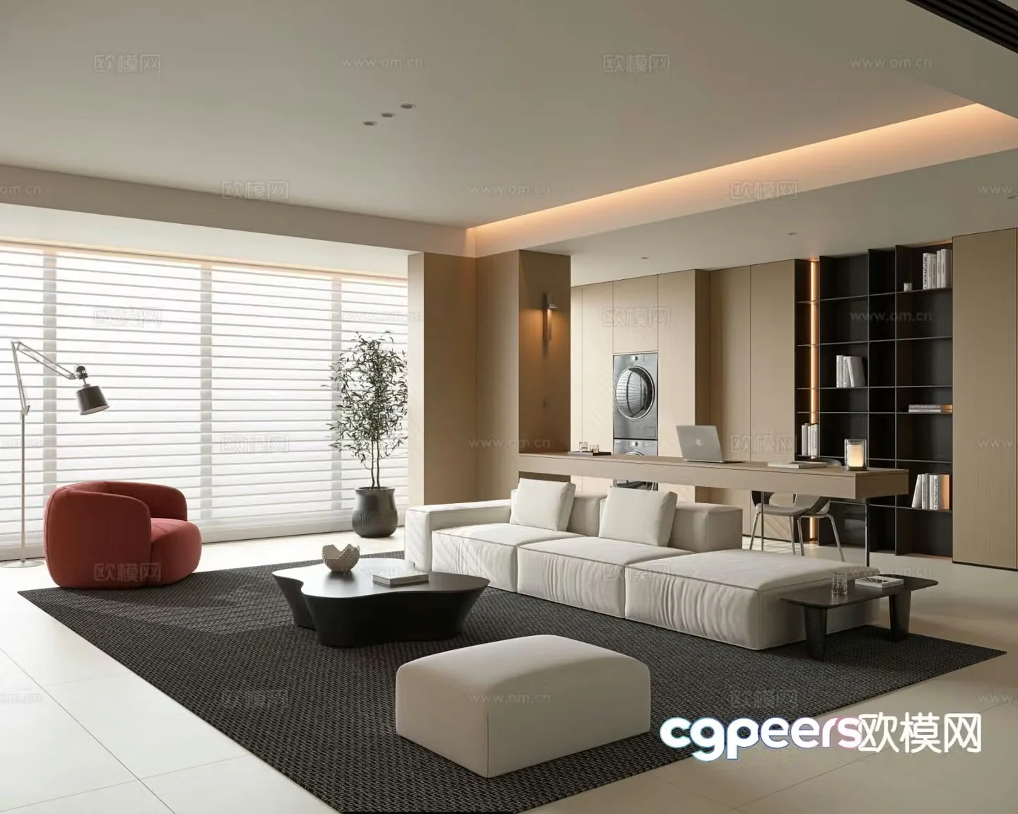 Italian living room 3d model