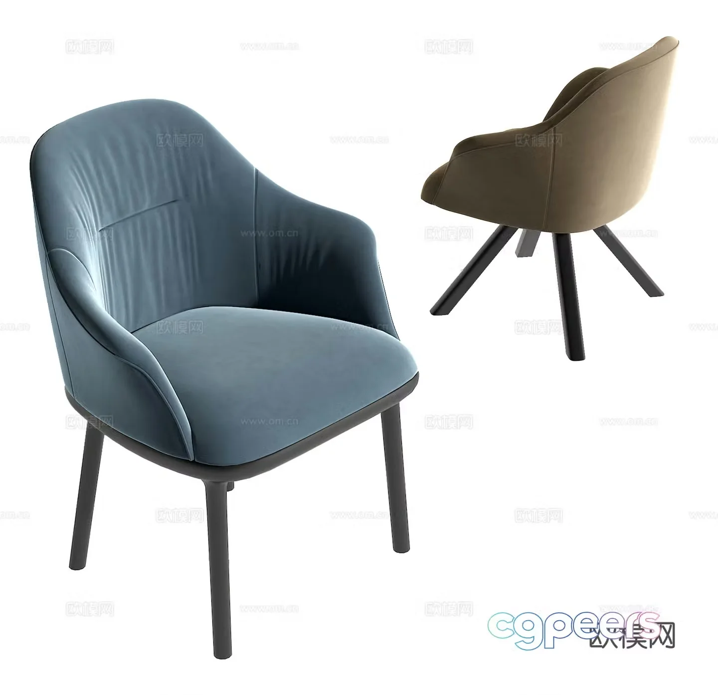 Modern single chair 3d model