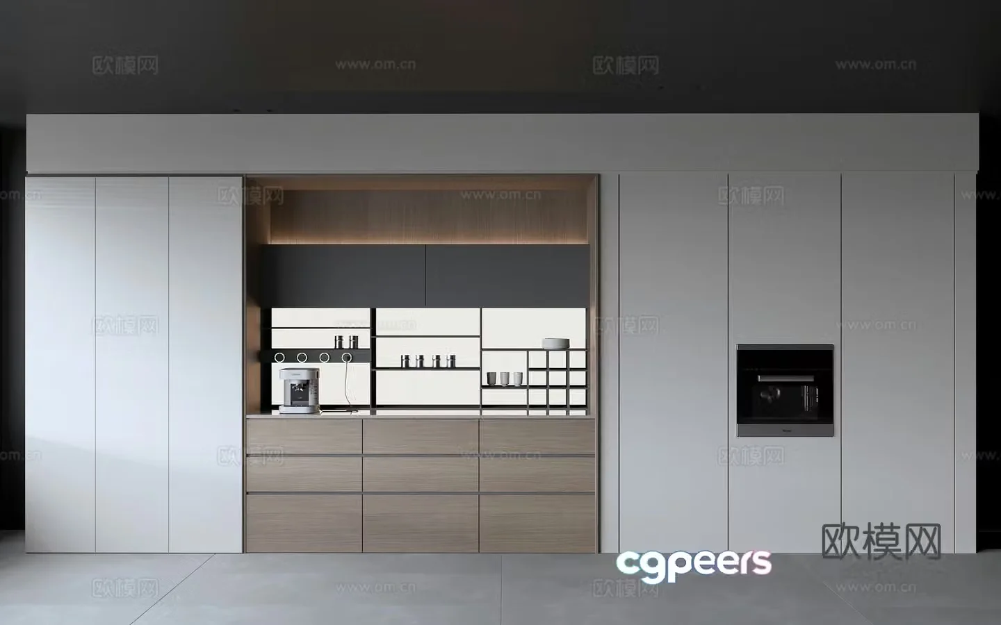 Modern sideboard 3d model