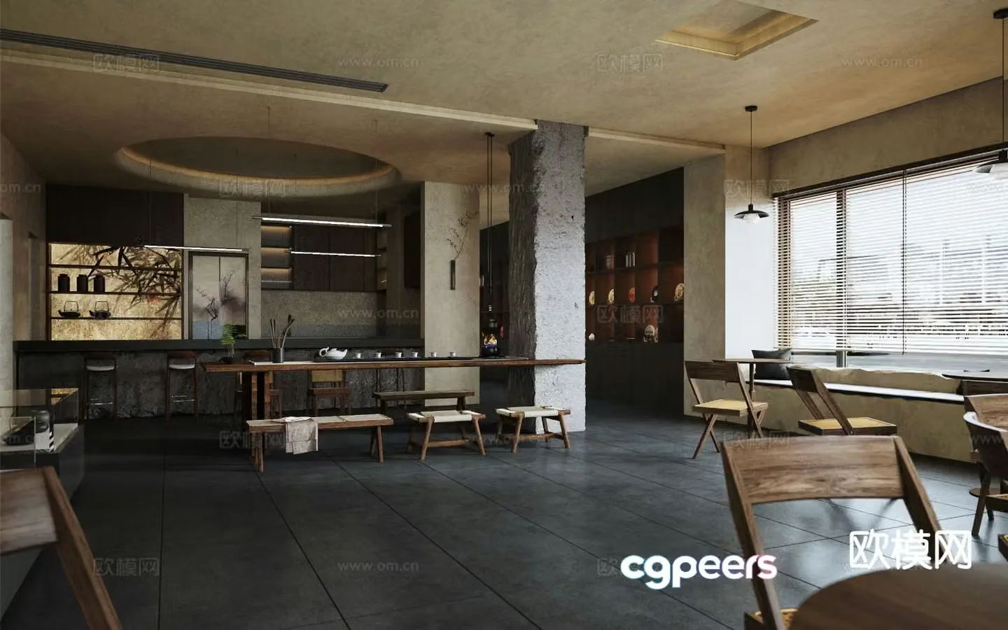 Wabi-sabi style teahouse teahouse 3d model