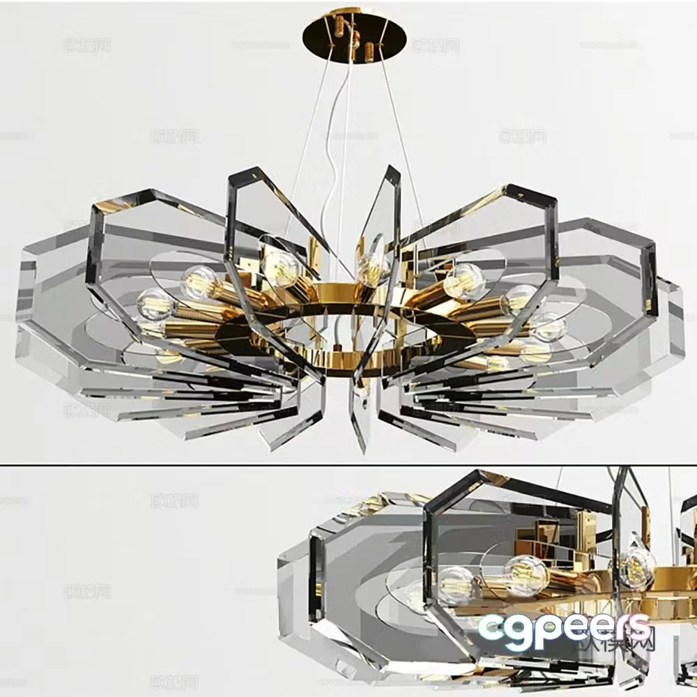 Lamps Chandelier Decorative Lights 3D Model