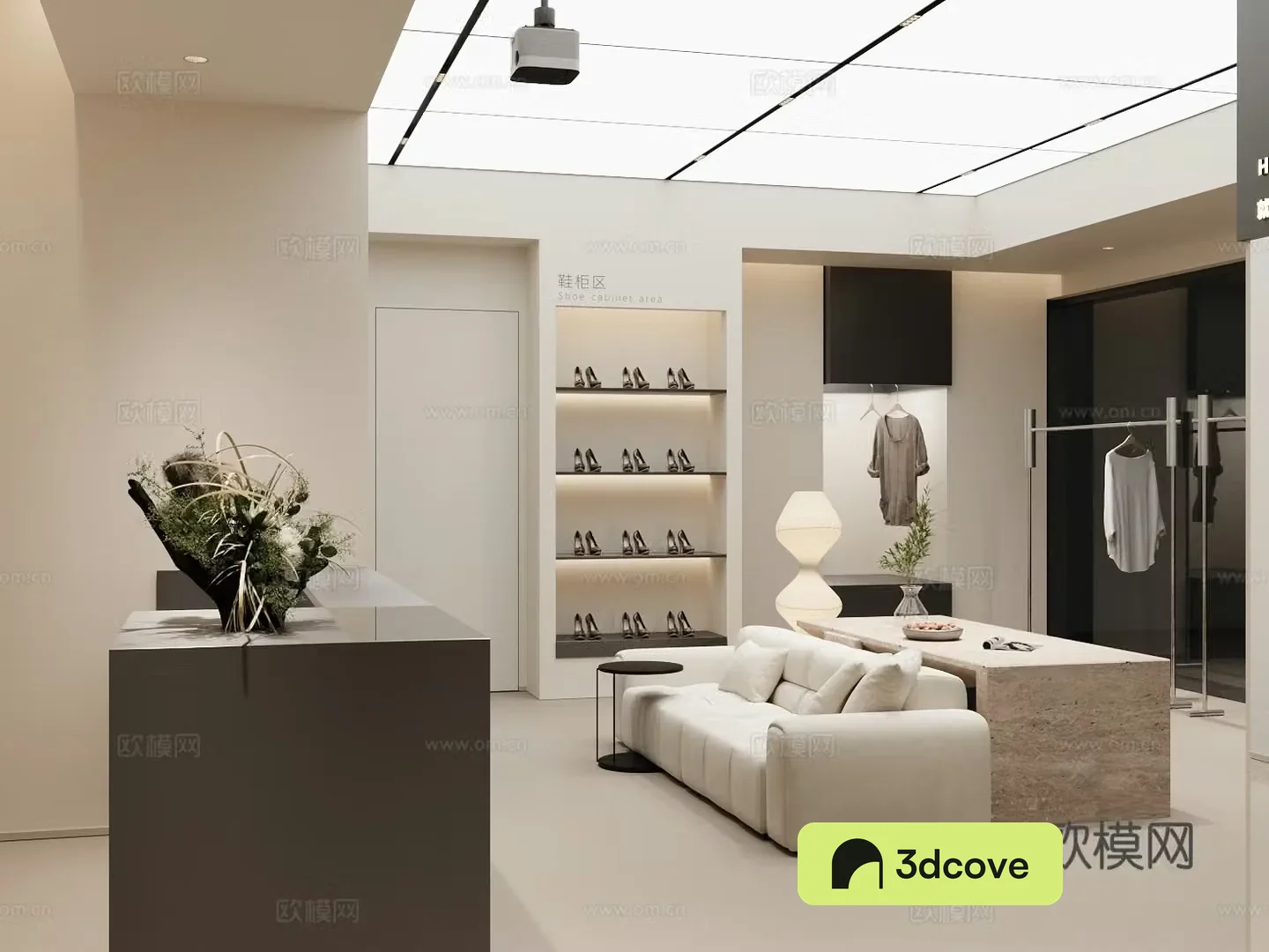 Modern clothing store