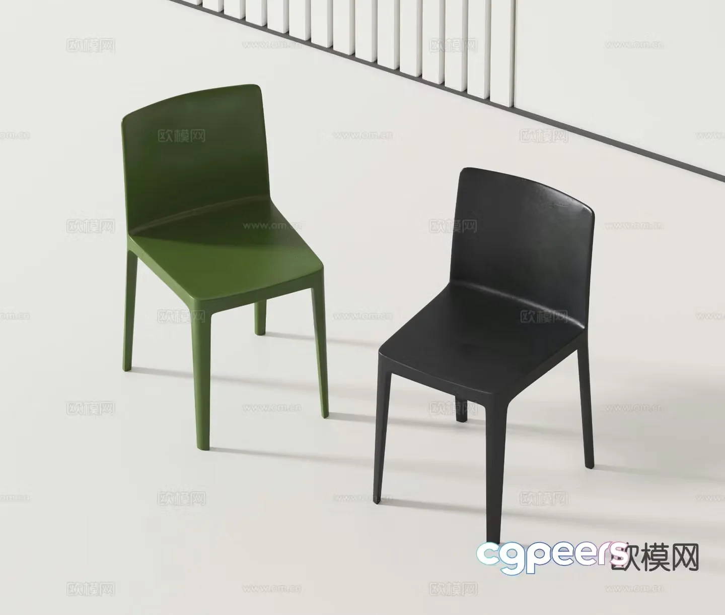 Modern single chair 3d model