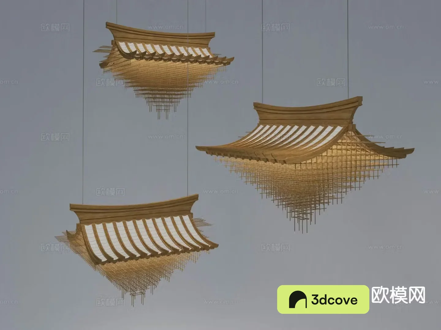New Chinese style eave chandelier