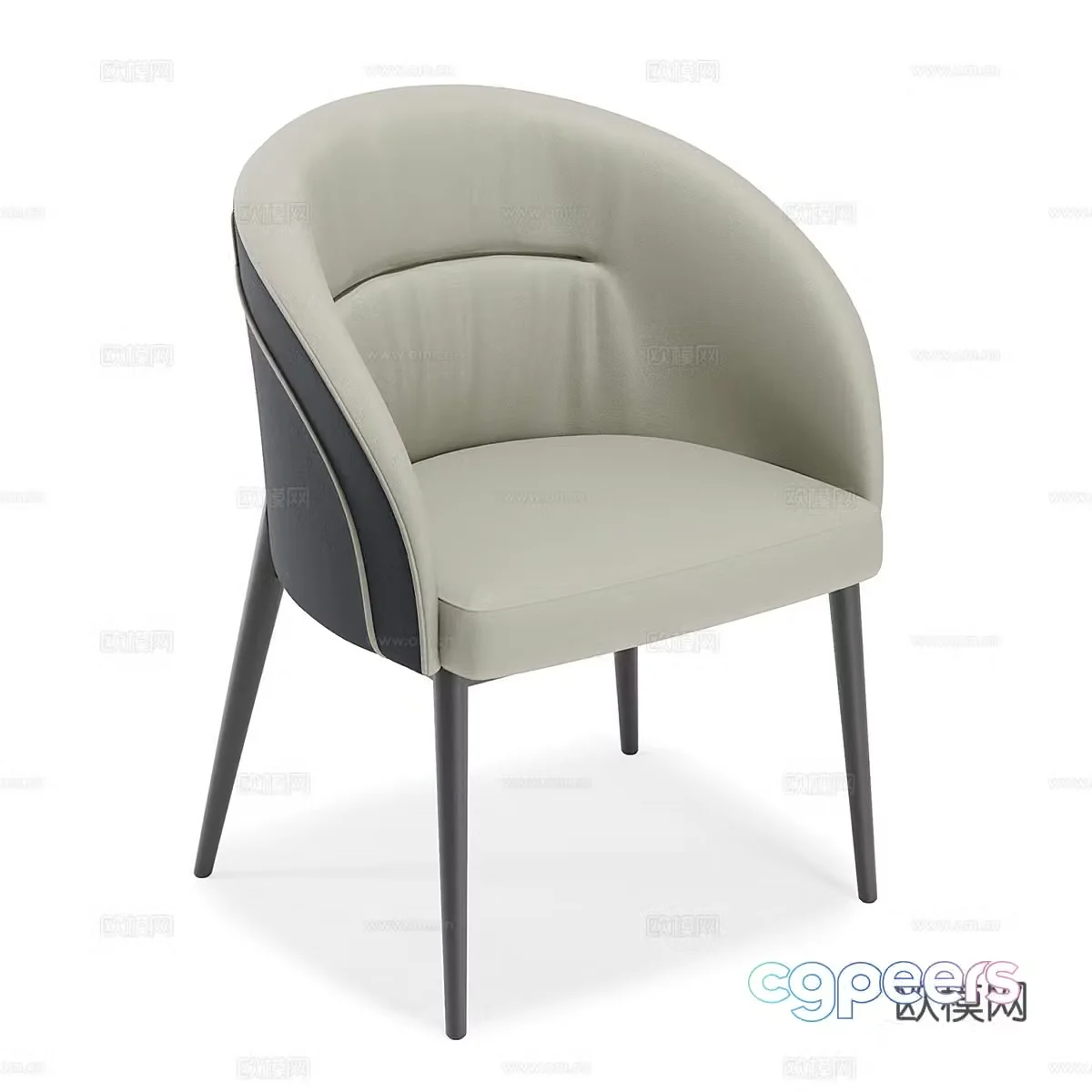Modern simple single sofa single sofa simple sofa casual sofa 3d model