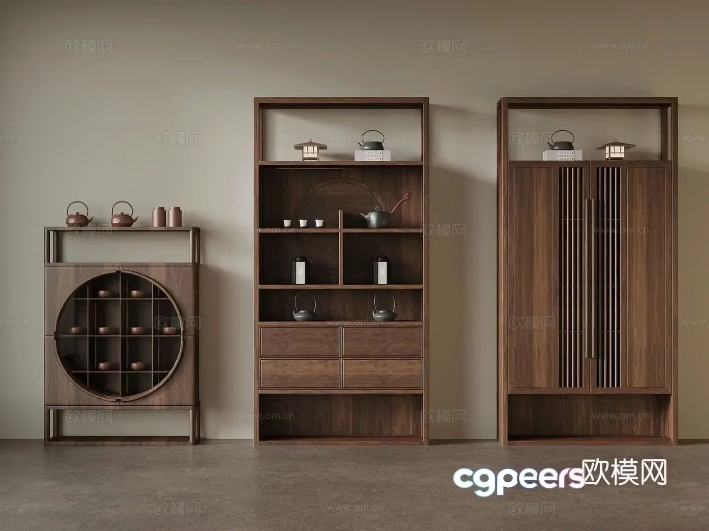 New Chinese tea cabinet 3D model