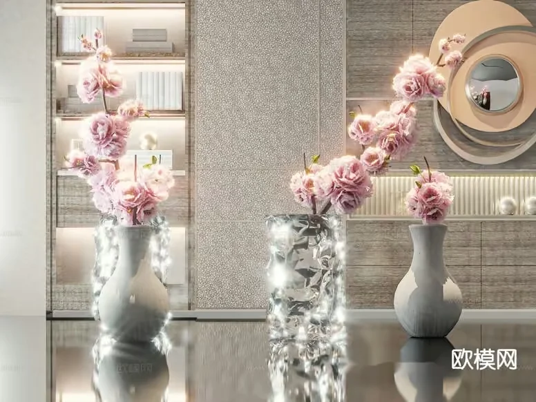 Modern Home Decor 3D Model – 9748 – VRAY Render