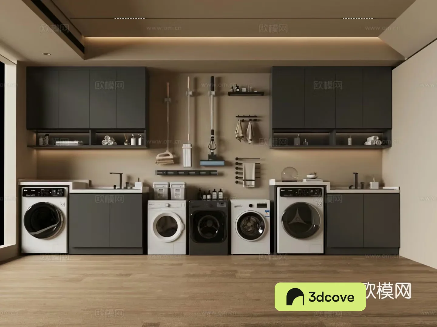 Modern washing machine cabinet washing machine