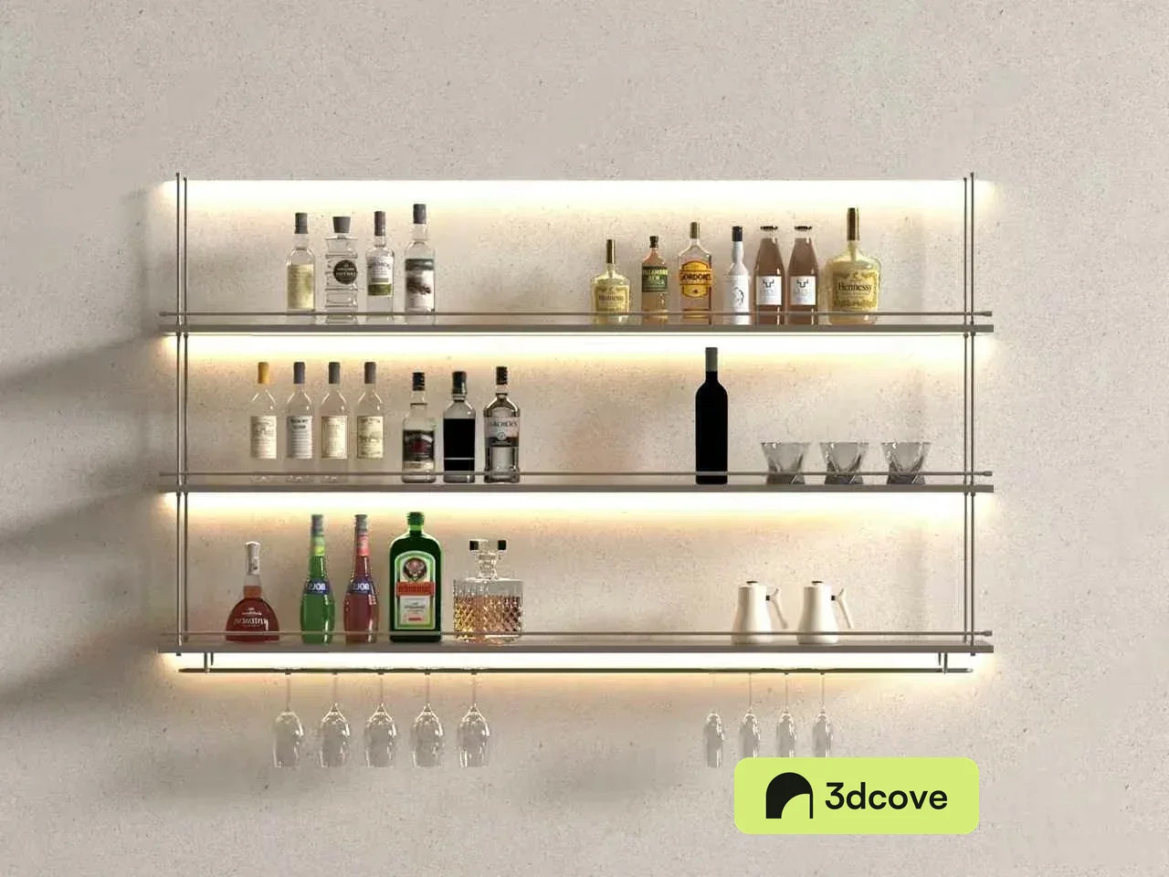 Modern Bar Shelving