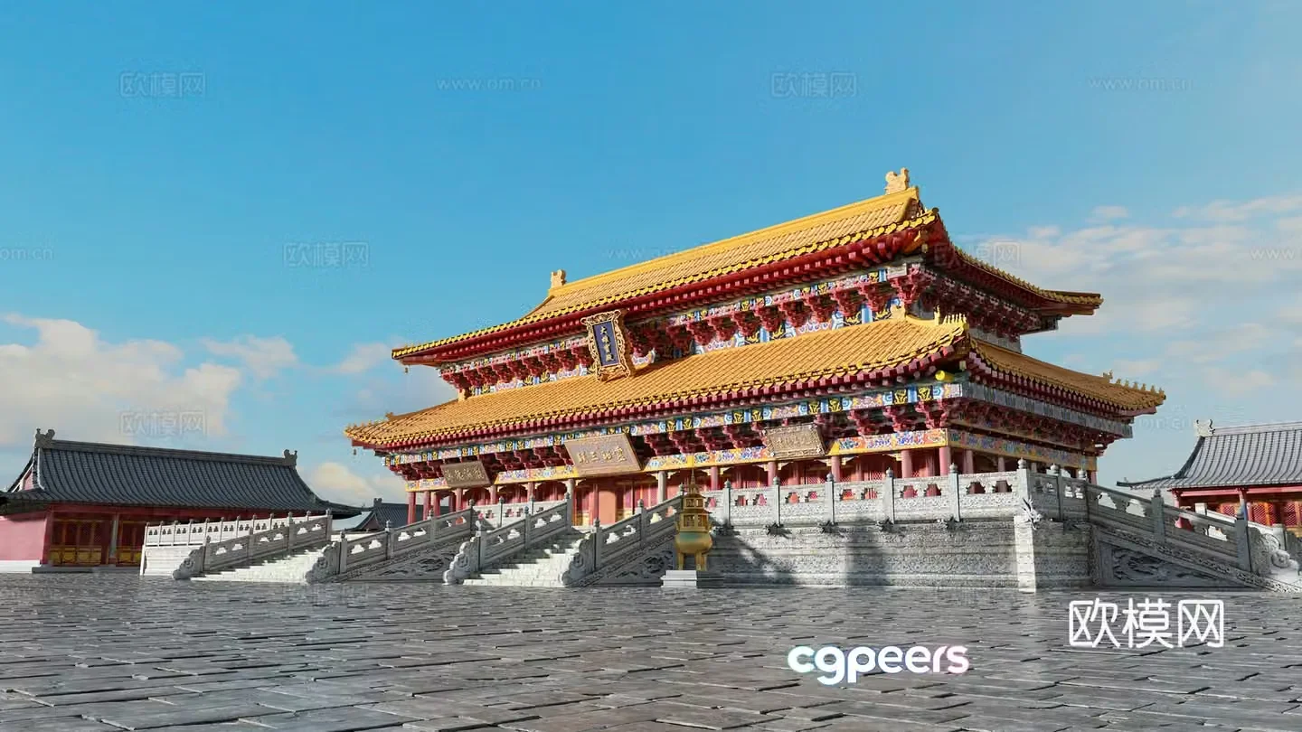Chinese Forbidden City 3D Model