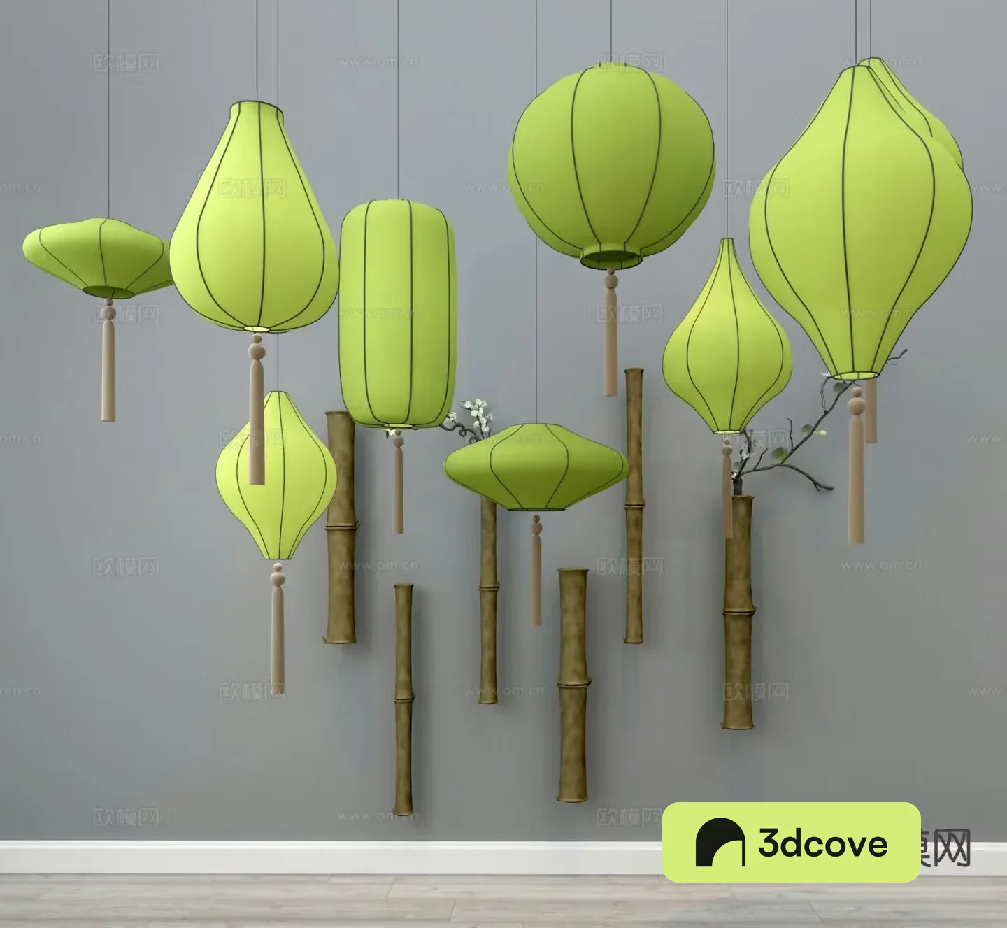 Southeast Asian chandelier bedside small chandelier