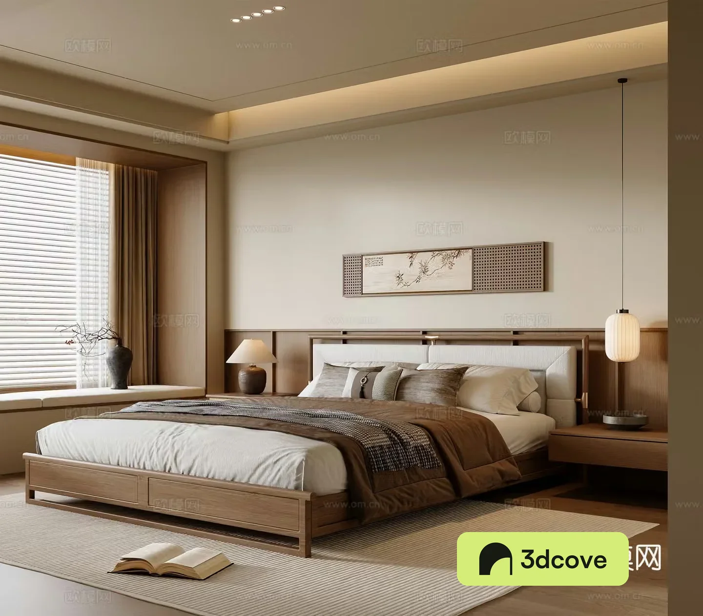 New Chinese style bedroom master bedroom