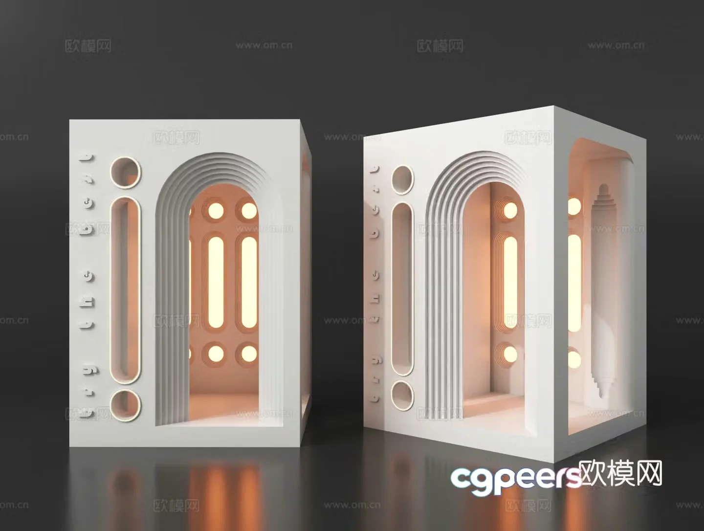 Gypsum wall lamp corner gypsum lamp 3d model