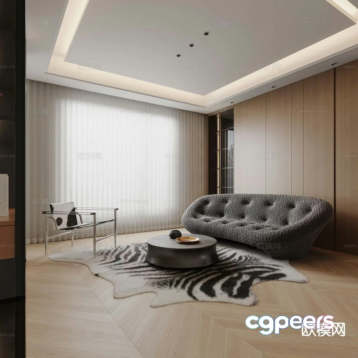 Modern living room 3d model