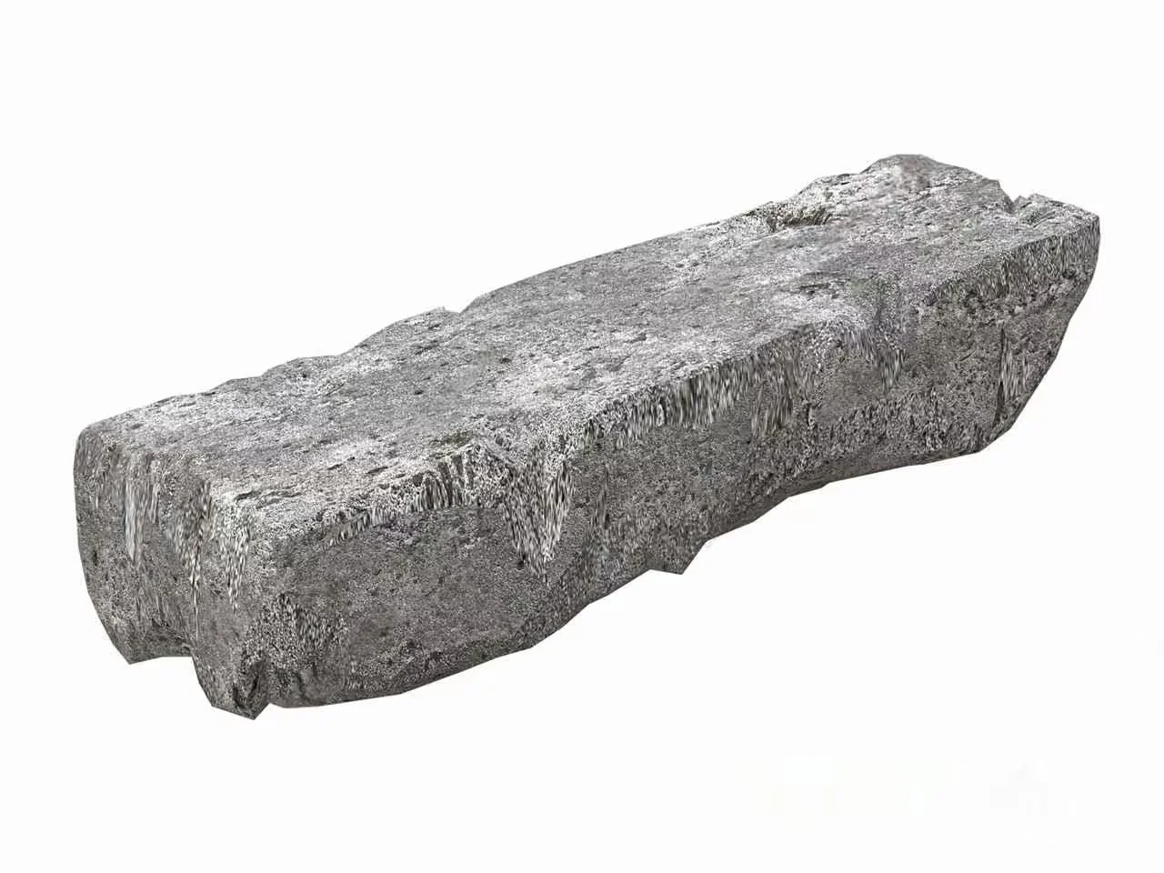 A Rough Grey Stone 3D Model – 13982 – VRAY Render