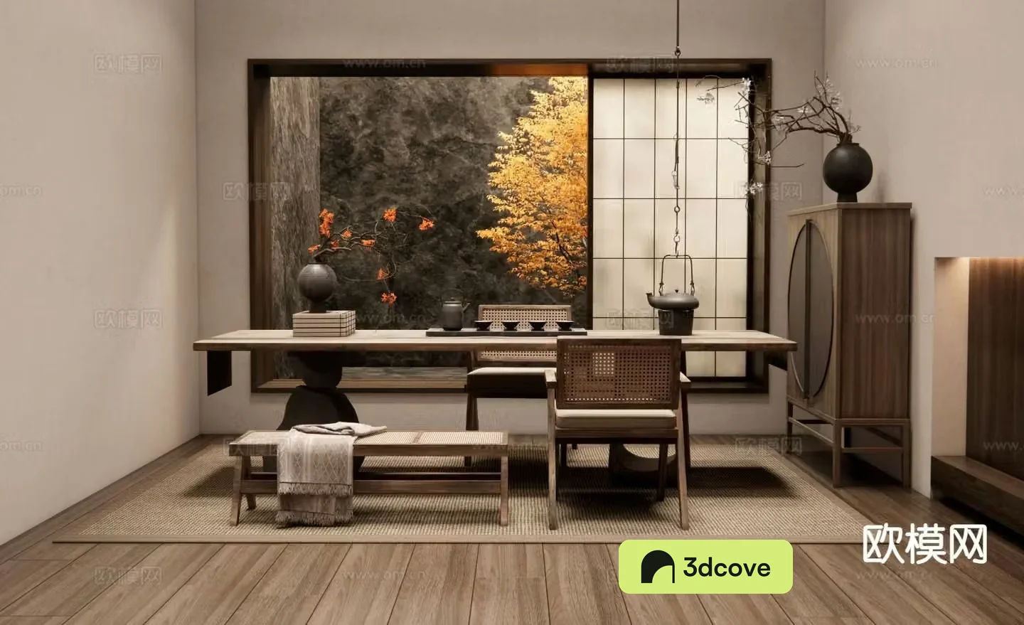 Wabi-sabi Zen teahouse