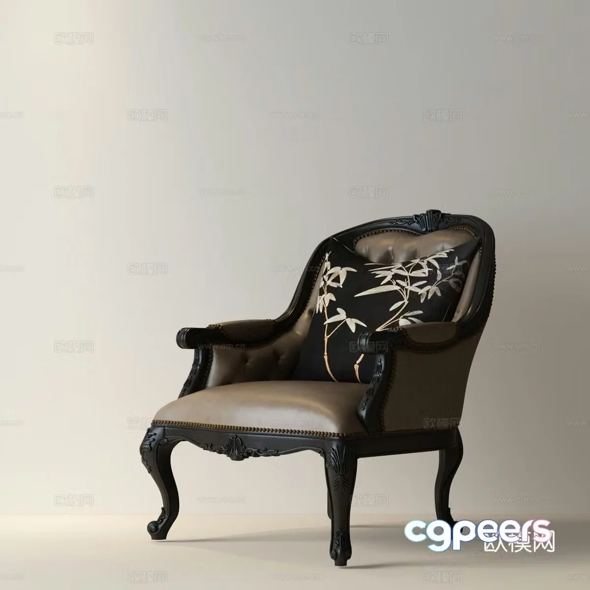 American style leisure chair French style leisure chair American style leisure chair French style leisure chair American style leisure chair American style 3D model