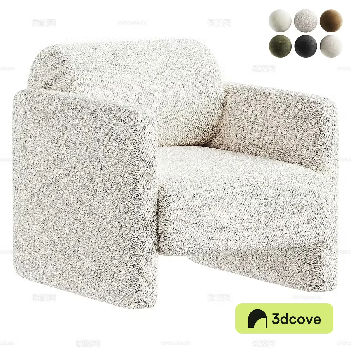 Lamb velvet single sofa fabric single sofa lamb velvet single chair lamb velvet leisure chair lamb