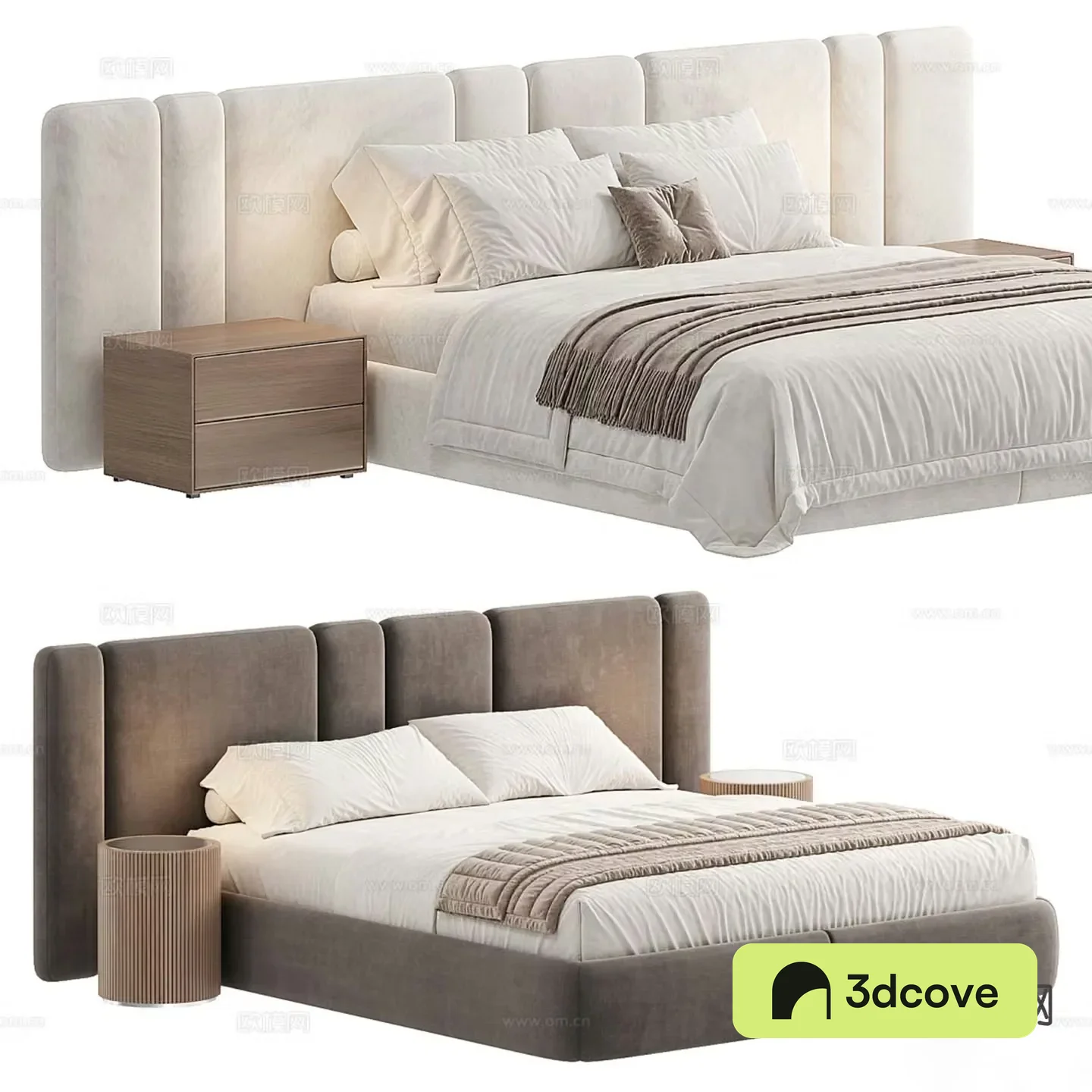 Modern double bed