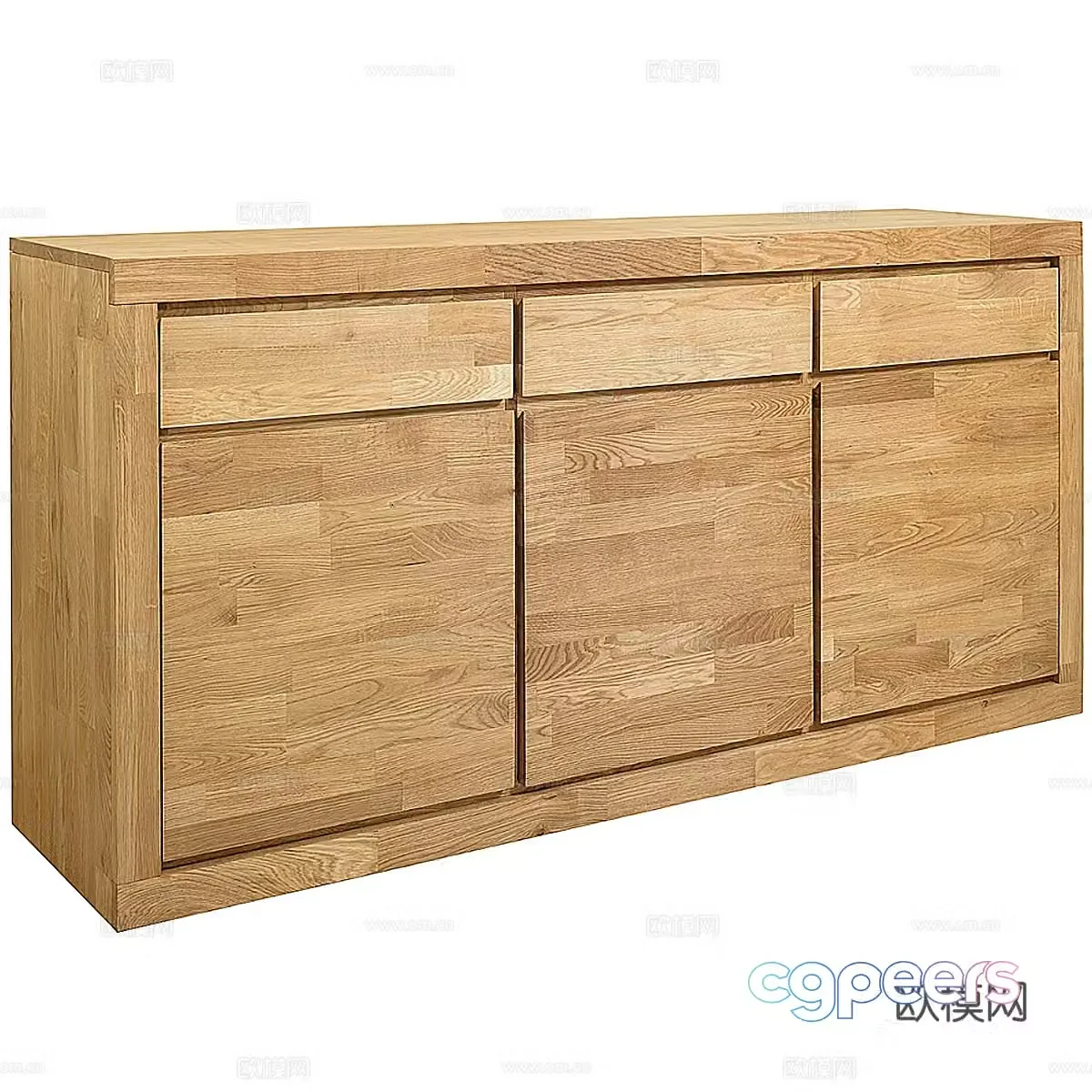 Nordic simple decorative cabinet decorative side cabinet simple side cabinet wooden side cabinet storage cabinet chest 3d model