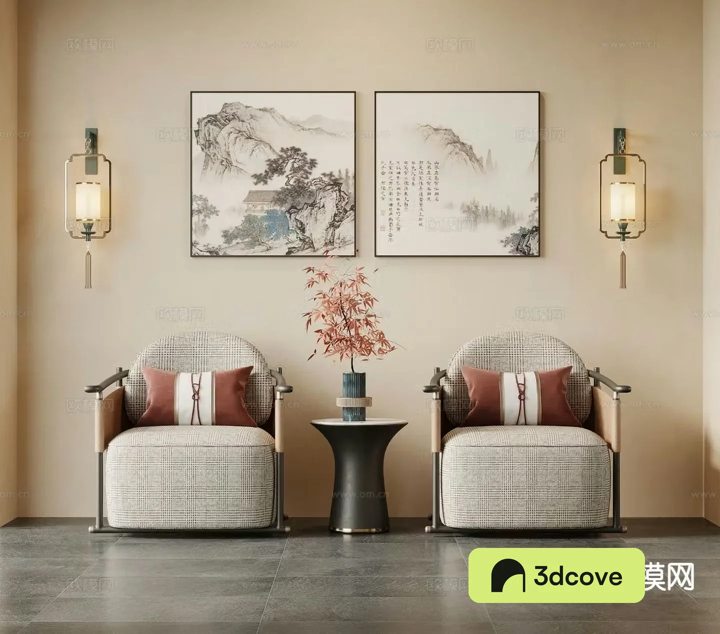 New Chinese style leisure sofa