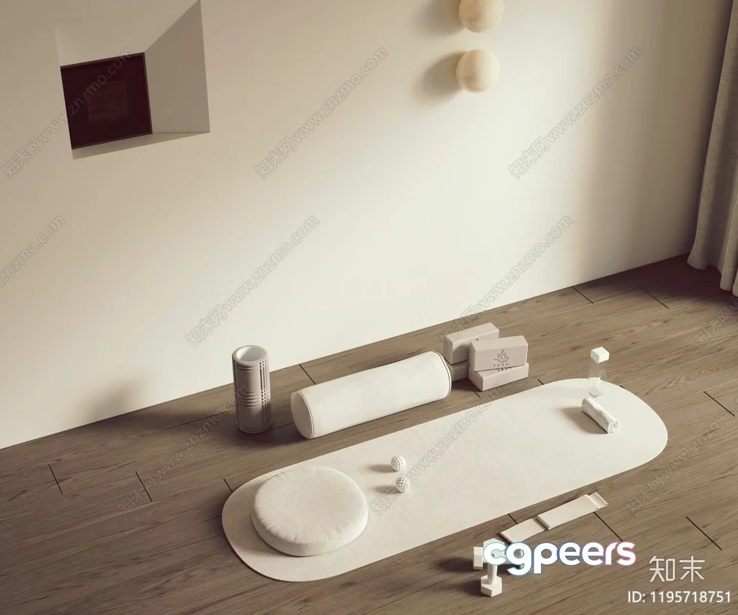 Modern Home Gym 3D Model – 5341 – VRAY Render