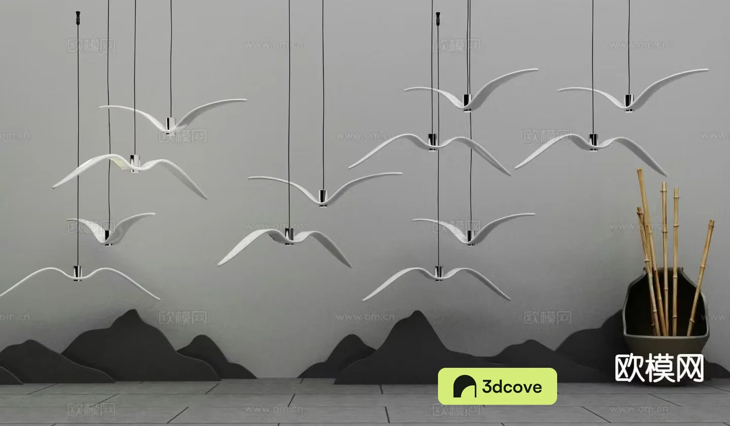 Bird decorative lamp