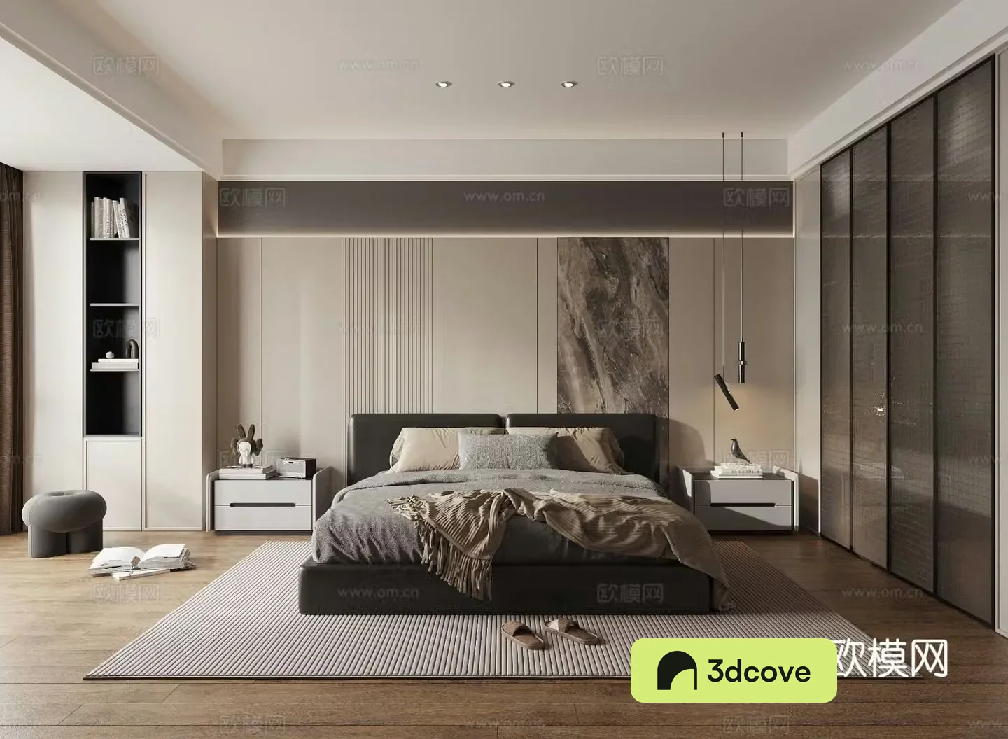 Advanced gray bedroom master bedroom