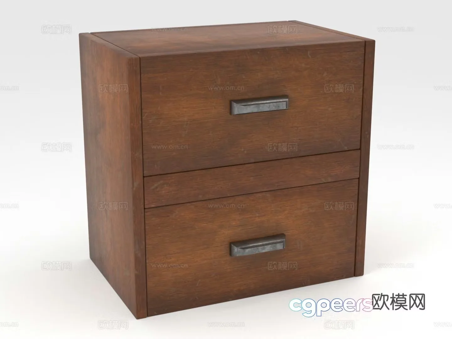Wooden cabinet chest of drawers cabinet cabinet 3d model